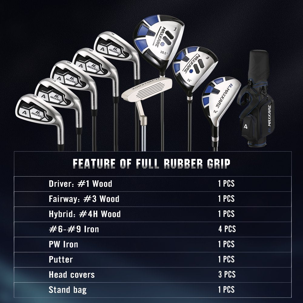 MaxKare Complete Golf Clubs Set Golf Men'S Regular 13-Piece