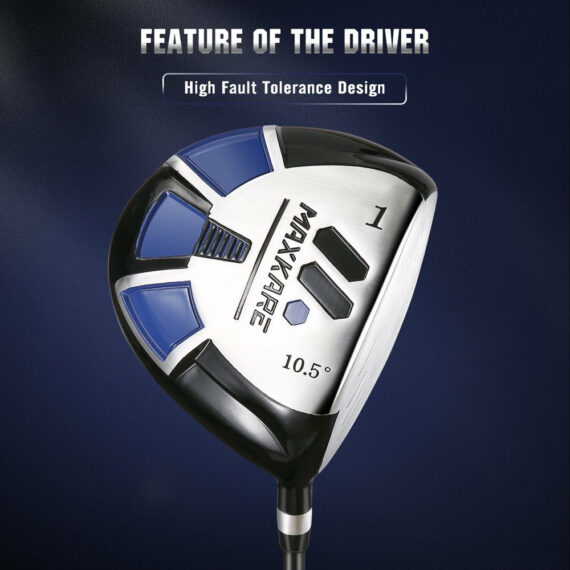 MaxKare Men's Golf Clubs Set, 13-Piece with Driver, Fairway, Hybrid, Irons, Putter, Stand Bag & Head Covers