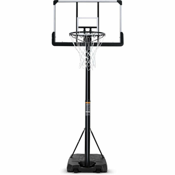 MaxKare Portable Basketball Hoop, Adjustable Height 7.5-10 Ft, 44" Shatterproof Backboard, Stable Base, Indoor/Outdoor Use