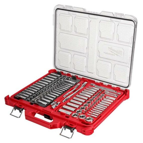 Milwaukee 48-22-9486 1/4"-3/8" Ratchet Socket Set w/ PACKOUT Case – 106pc