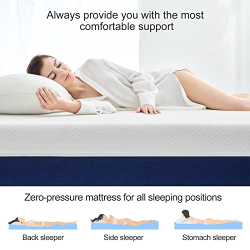 Molblly Queen Mattress, 10 inch Gel Memory Foam Mattress with CertiPUR-US Mattress in a Box