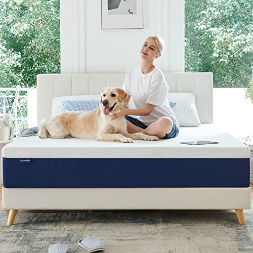 Molblly Queen Mattress, 10 inch Gel Memory Foam Mattress with CertiPUR-US Mattress in a Box