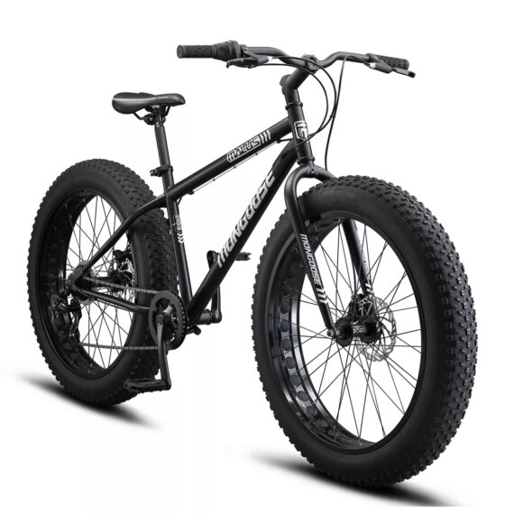 Mongoose Adult Malus 26" Fat Tire Mountain Bike - Black