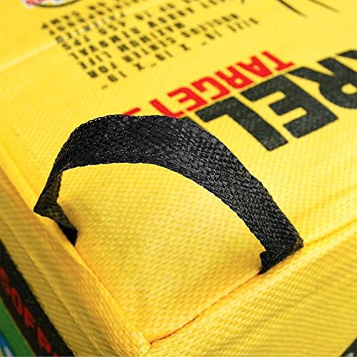 Morrell Double Duty 450 FPS Cube Field Point Archery Bag Target with Traditional Bullseyes  Nine-ball  Dartboard Game  and Deer Vitals  Yellow