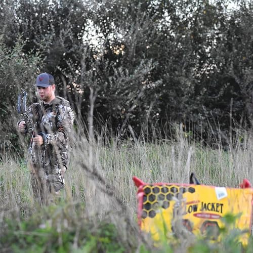 Morrell Yellow Jacket Supreme 28 Pound Field Point Archery Bag Target with Dual Shooting Sides and Multiple Bullseyes Yellow