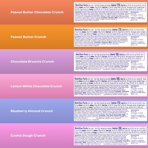 MOSH Variety Pack Keto Protein Bars High Protein Gluten Free Low Carb Brain Healthy Snack with Ashwagandha Lions Mane 15 Count