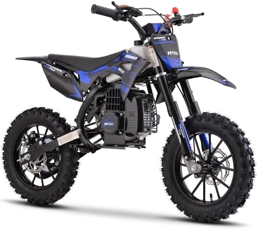 MotoTec Thunder 50cc 2-Stroke Kids Gas Dirt Bike Blue