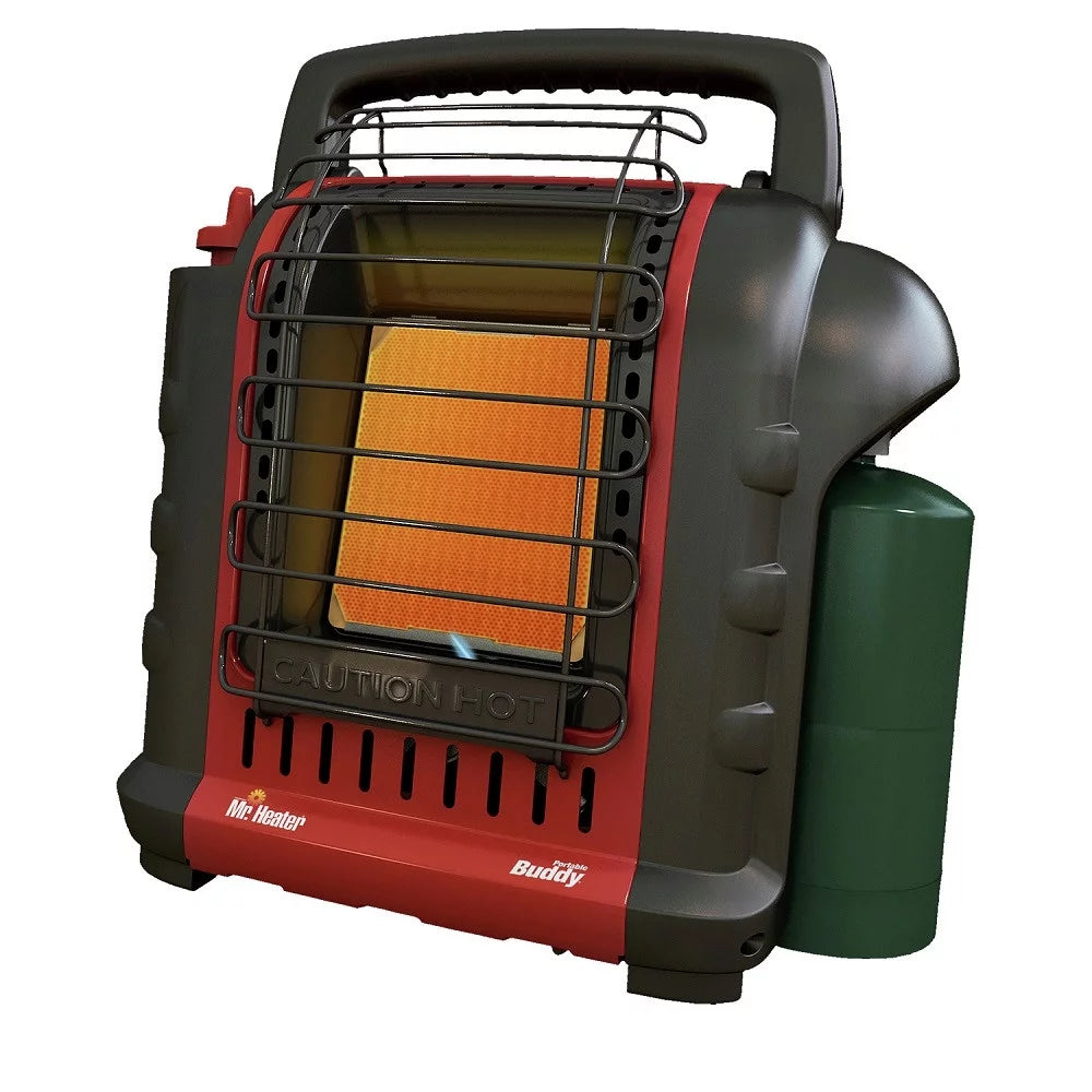 Mr. Heater Portable Buddy 9000 BTU Propane Heater - Compact, Indoor/Outdoor Use, Safety Features, Made in USA