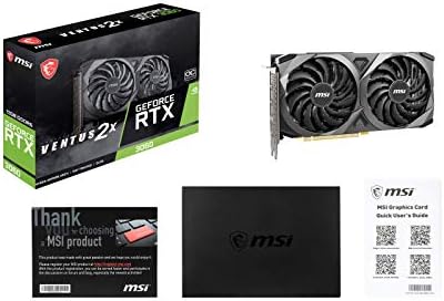 MSI Gaming GeForce RTX 3060 12GB 15 Gbps GDRR6 192-Bit HDMI/DP PCIe 4 Torx Twin Fan Ampere OC Graphics Card