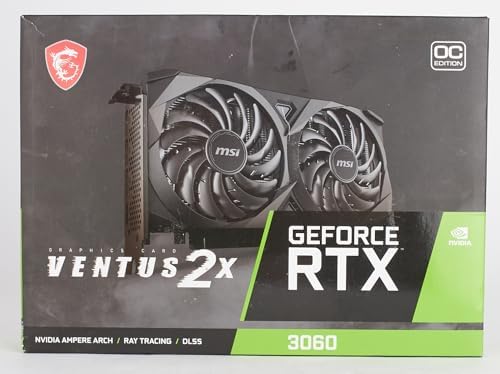 MSI Gaming GeForce RTX 3060 12GB 15 Gbps GDRR6 192-Bit HDMI/DP PCIe 4 Torx Twin Fan Ampere OC Graphics Card