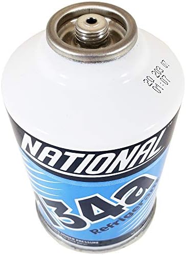 National Refrigerant R134a for MVAC use in a 12-Ounce Self-Sealing Container  Pack of 6