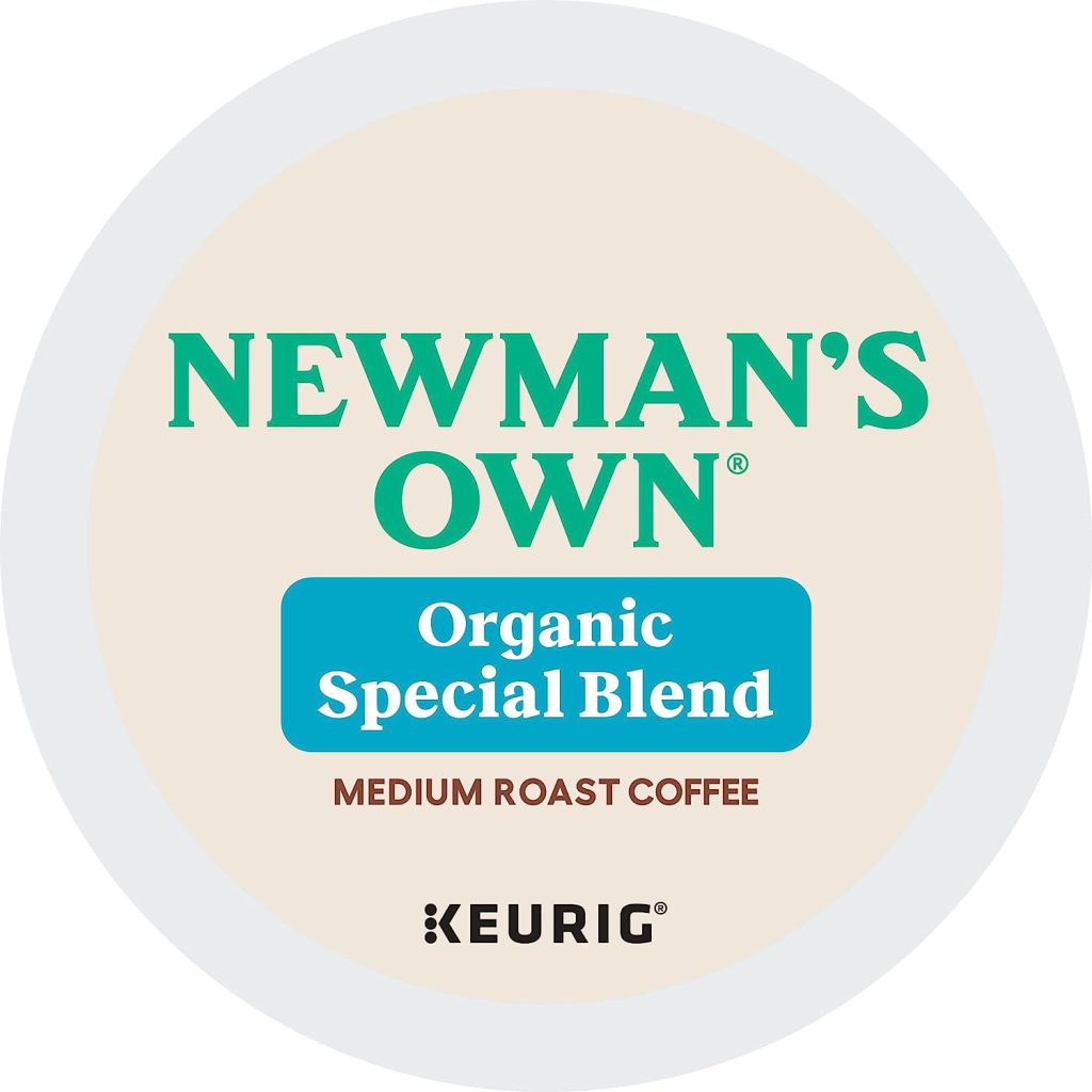 Newman's Own Organics Medium Roast Coffee K-Cup Pods, 96 Count, USDA Organic, Fair Trade Certified