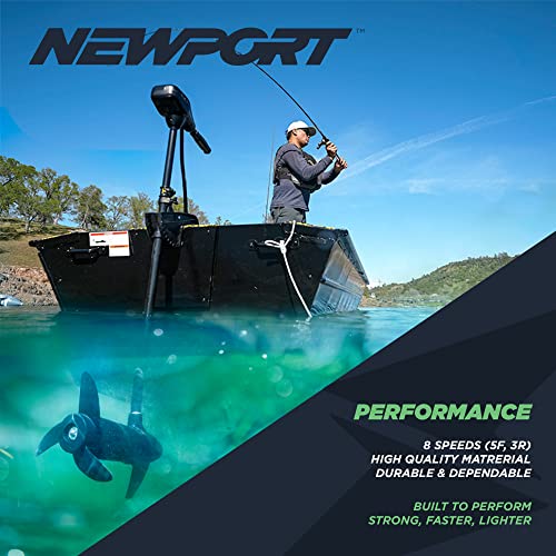 Newport Thrust Saltwater Transom Mounted Trolling Electric Motor w/LED