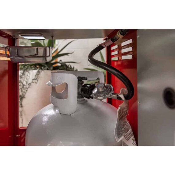 Nexgrill Deluxe 2-Burner Propane Gas Grill, Red - Stainless Steel, 28,000 BTUs, Compact Design