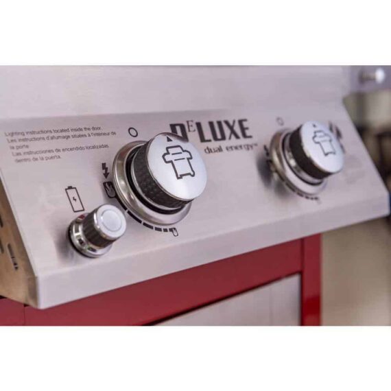 Nexgrill Deluxe 2-Burner Propane Gas Grill, Red - Stainless Steel, 28,000 BTUs, Compact Design