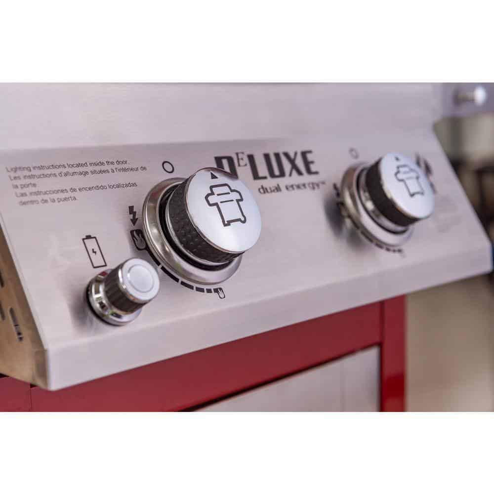 Nexgrill Deluxe 2-Burner Propane Gas Grill, Red - Stainless Steel, 28,000 BTUs, Compact Design