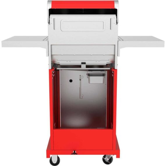 Nexgrill Deluxe 2-Burner Propane Gas Grill, Red - Stainless Steel, 28,000 BTUs, Compact Design