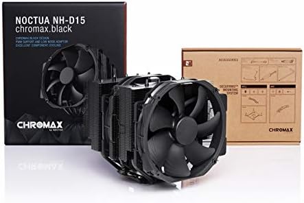 Noctua NH-D15 chromax.Black Dual-Tower CPU Cooler (140mm Black)