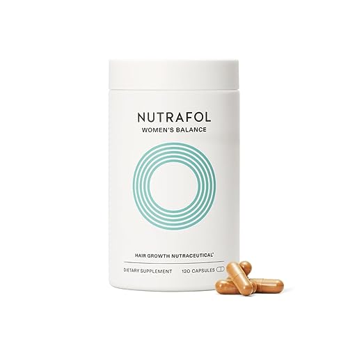 Nutrafol Women's Balance Hair Growth Supplements  Ages 45 and Up  Clinically Proven for Visibly Thicker Hair and Scalp Coverage  Dermatologist Recommended - 1 Month Supply