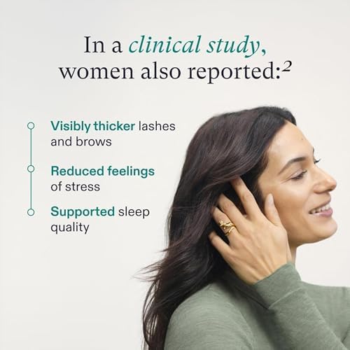 Nutrafol Women's Hair Growth Supplements Ages 18-44 Clinically Proven for Visibly Thicker and Stronger Hair Dermatologist Recommended - 1 Month Supply