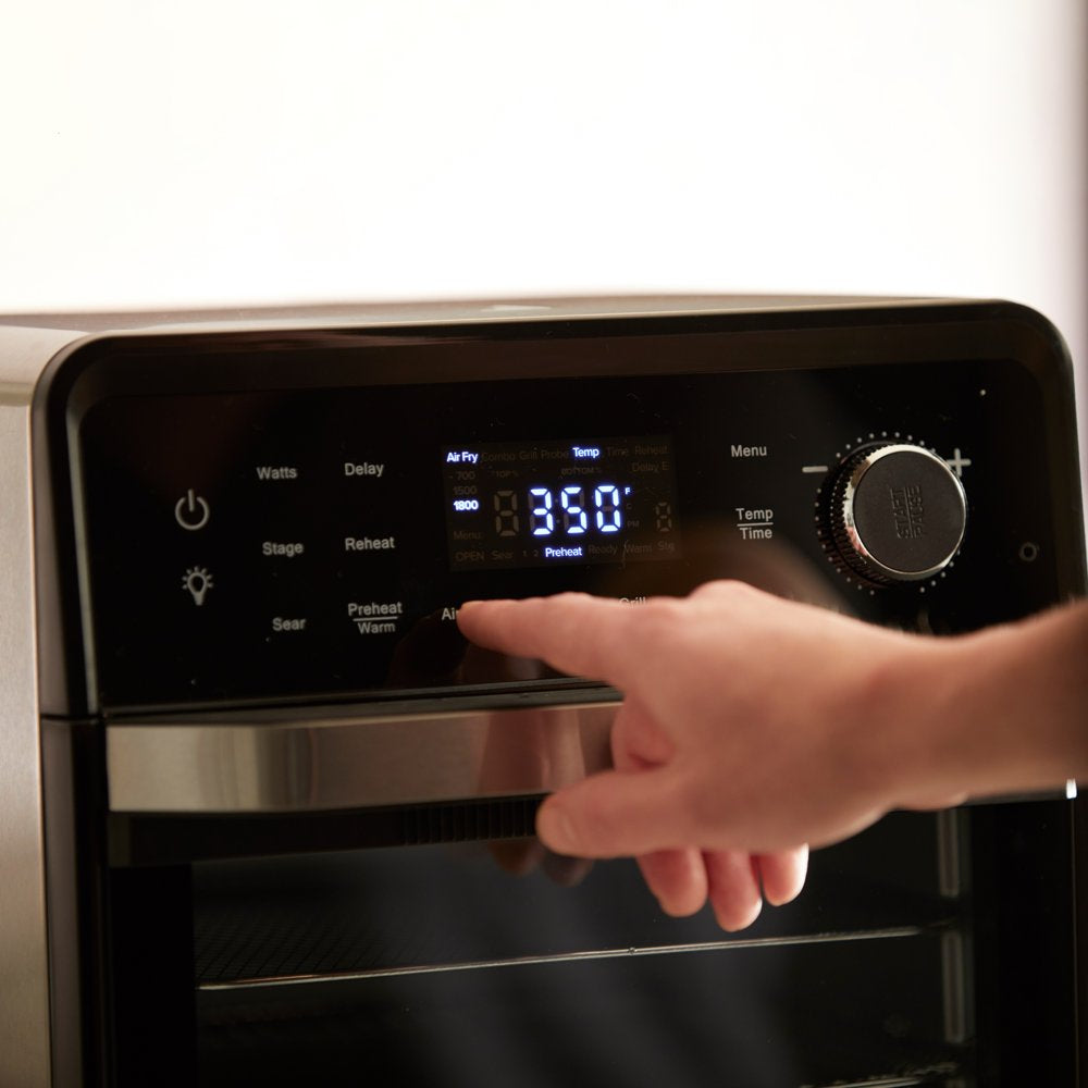 NuWave Todd English Pro-Smart Grill with Air Frying, Linear T™ Technology, Digital Probe, Non-Stick Surface, Indoor Cooking