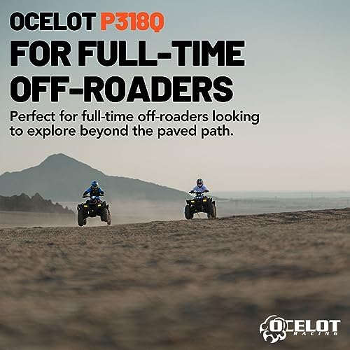 Ocelot 25x12x9 ATV/UTV Tire with Non-Directional Tread  Self-Cleaning Lug Design  Great Flotation - 25-Inch