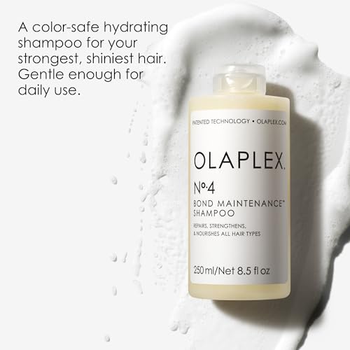 Olaplex No. 4 Bond Maintenance Shampoo  Repairs  Strengthens  & Nourishes All Hair Types  Adds Shine & Leaves Hair Feeling Soft  8.5 fl oz