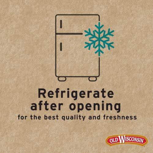 Old Wisconsin Turkey Sausage Snack Sticks  Naturally Smoked  Ready to Eat  High Protein  Low Carb  Keto  Gluten Free  Counter Box  42 Individually Wrapped Sticks