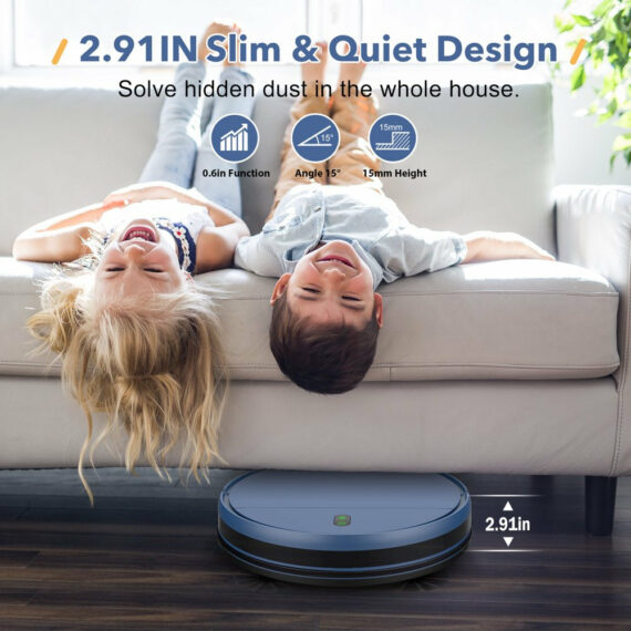 ONSON Robot Vacuum & Mop Combo, 1400Pa Suction, Alexa Compatible, Smart Sensors, 100 Min Runtime