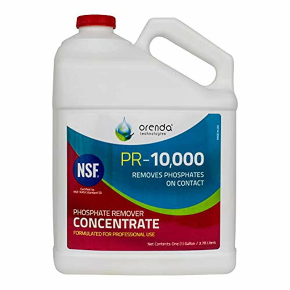 Orenda Technologies PR-10000 Phosphate Remover, 1 Gallon - Concentrated Algae Prevention for Pools