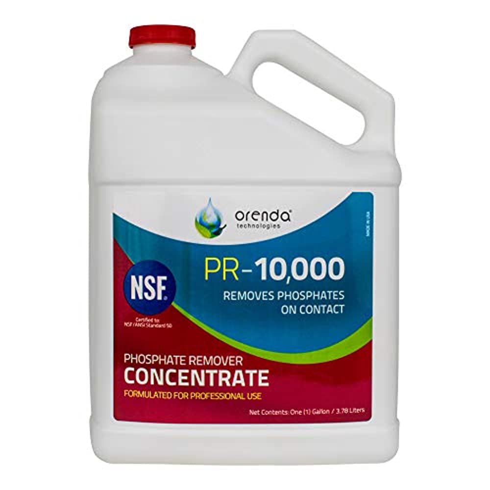 Orenda Technologies PR-10000 Phosphate Remover, 1 Gallon - Concentrated Algae Prevention for Pools