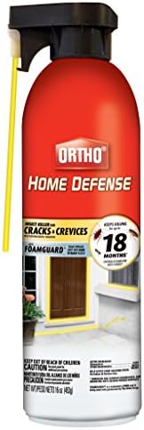Ortho Home Defense Insect Killer for Cracks & Crevices - Spray Foam Kills Ants  Cockroaches  Fleas  Centipedes  Crickets  Boxelder Bugs & Other Listed Common Insects  Long-Lasting  16 oz.