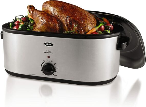 Oster Roaster Oven, 22 Quart, Stainless Steel (CKSTRS23)