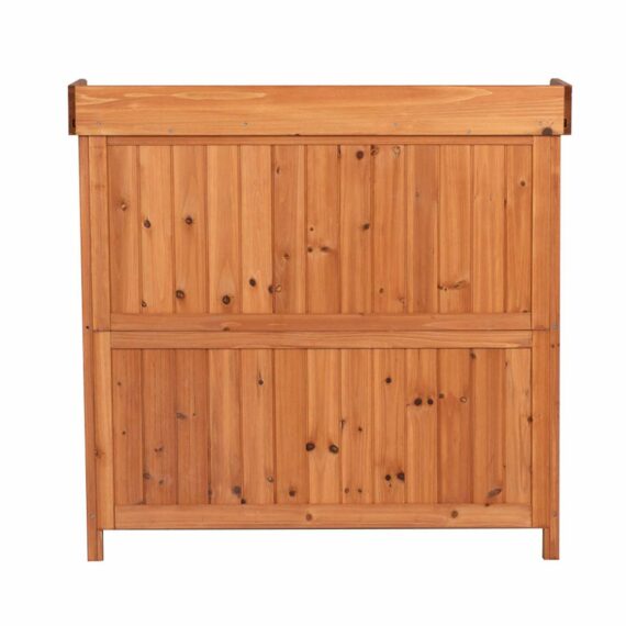 Outdoor Garden Patio Wooden Storage Cabinet Furniture Waterproof Tool Shed