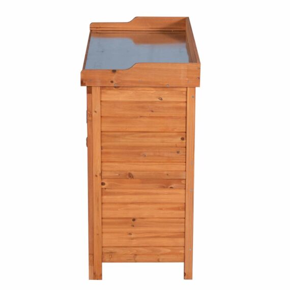 Outdoor Garden Patio Wooden Storage Cabinet Furniture Waterproof Tool Shed