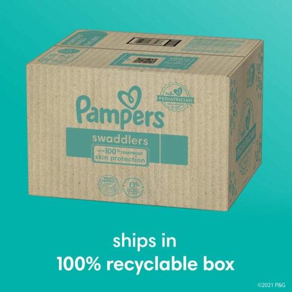 Pampers Swaddlers Size 4 Diapers, 150 Count - Hypoallergenic, Leakproof Protection