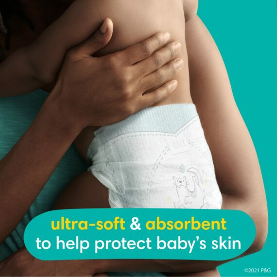 Pampers Swaddlers Size 4 Diapers, 150 Count - Hypoallergenic, Leakproof Protection