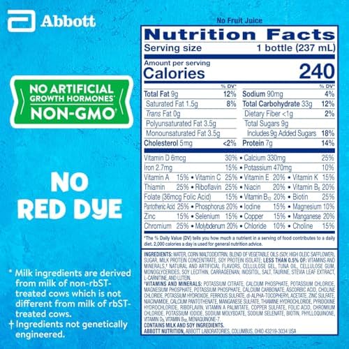 PediaSure Grow & Gain With Immune Support Kids Protein Shake 27 Minerals & Vitamins for Kids 7g Protein Helps Kids Catch Up On Growth Non-GMO Gluten-Free Strawberry 8-fl-oz Bottle Pack of 24