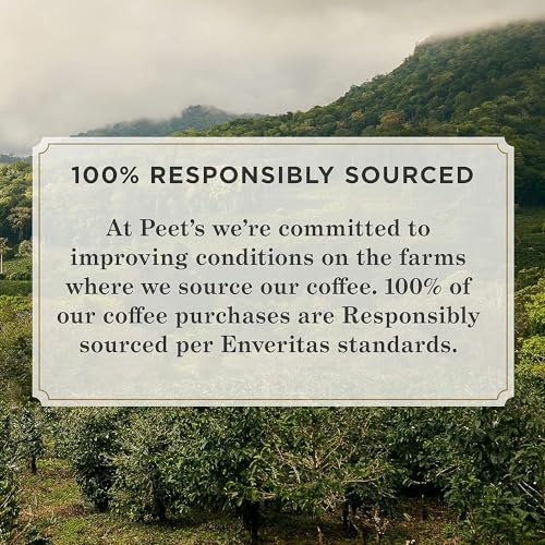 Peet's Coffee  Dark Roast Ground Coffee - Major Dickason's Blend 63 Ounces 10.5 Ounce (Pack of 6)