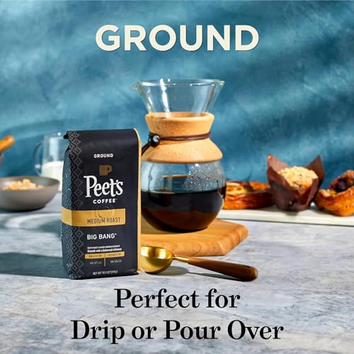 Peet's Coffee  Dark Roast Ground Coffee - Major Dickason's Blend 63 Ounces 10.5 Ounce (Pack of 6)