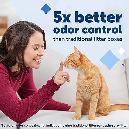 PetSafe ScoopFree Crystal Cat Litter Tray Refills – Fresh Scent  3-Pack – Disposable Tray – Includes Leak Protection & Low Tracking Litter – Absorbs Odors On Contact