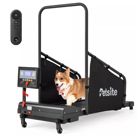 Petsite Dog Treadmill for Small/Medium Dogs Indoors Pet Running Training Machine