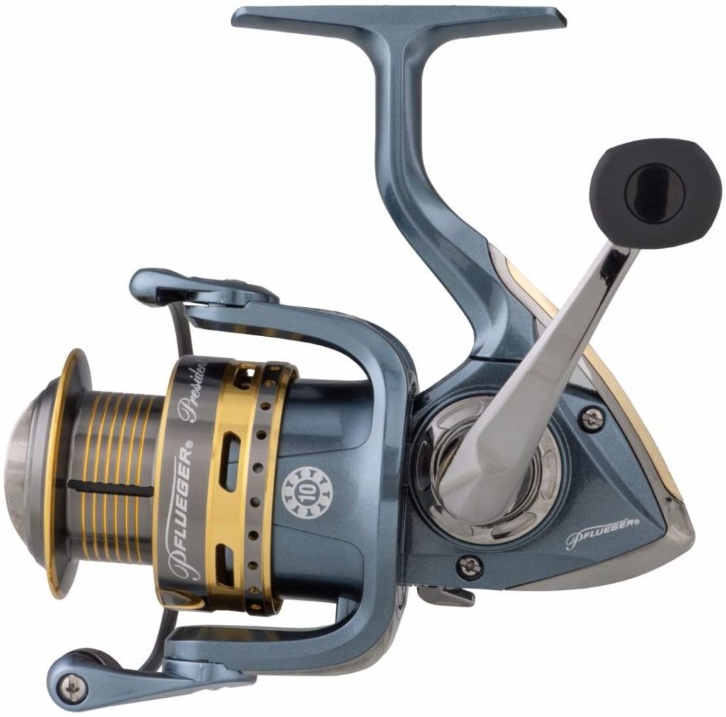 Pflueger President PRESSP20X Spinning Fishing Reel, Size 20, 7 Bearings, Graphite Body, Sealed Drag