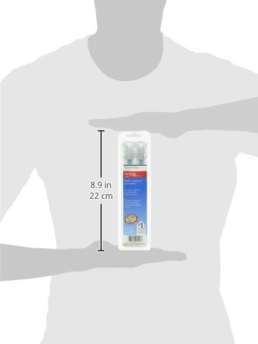 Philips Sonicare for Kids 7+ Genuine Replacement Toothbrush Heads  2 Brush Heads  Turquoise and White  Standard  HX6042/94