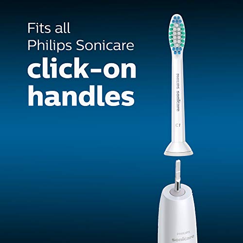 Philips Sonicare Genuine SimplyClean Replacement Toothbrush Heads  5 Brush Heads  White  HX6015/03
