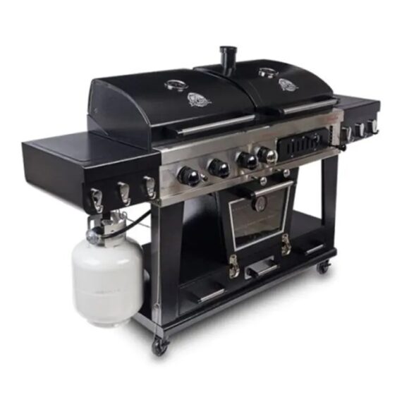 Pit Boss Memphis Ultimate 4-in-1 Gas & Charcoal Combo Grill with Smoker