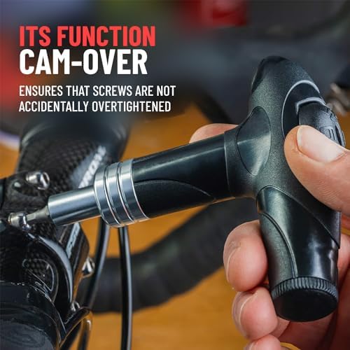 PRO BIKE TOOL Adjustable Torque Wrench Set - 4 5 6 NM - Shop Quality Bicycle Multitool for Home Use - Includes 3 4 5mm Allen & T25 Tool Bits - Maintenance Kit for Road Bike and Mountain Bike