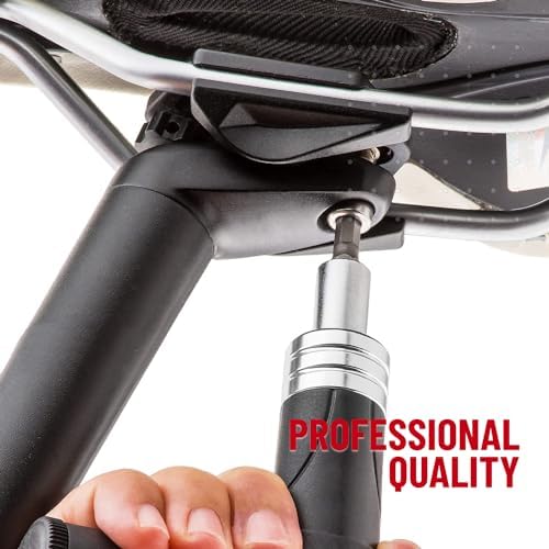 PRO BIKE TOOL Adjustable Torque Wrench Set - 4 5 6 NM - Shop Quality Bicycle Multitool for Home Use - Includes 3 4 5mm Allen & T25 Tool Bits - Maintenance Kit for Road Bike and Mountain Bike