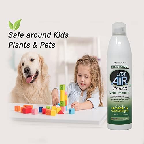 Protect™ Home & Commercial Mold-Treatment Plant-Based Mold-Odor Remover Fogger Treatment - eco-friendly solution for a safer and healthier living and working space (14 oz)
