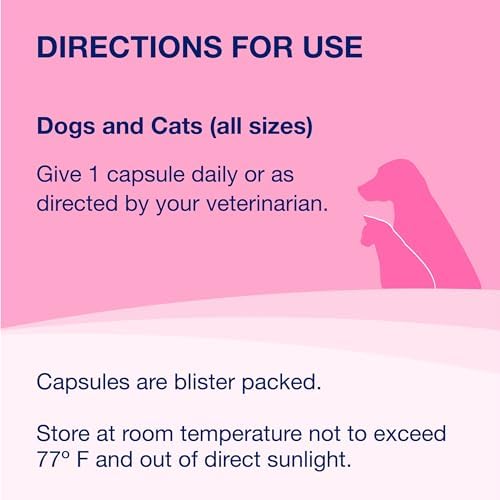 Proviable Digestive Health Supplement Multi-Strain Probiotics and Prebiotics for Cats and Dogs - with 7 Strains of Bacteria  80 Capsules
